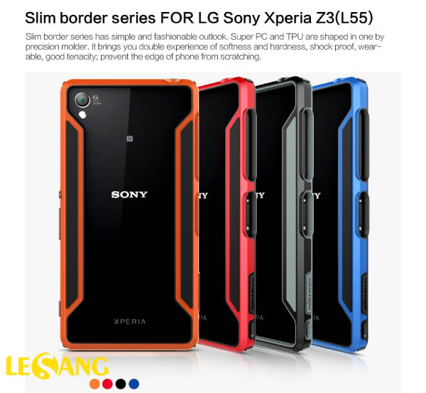 Ốp viền Sony Z3 Nillkin Border nhựa mềm 1