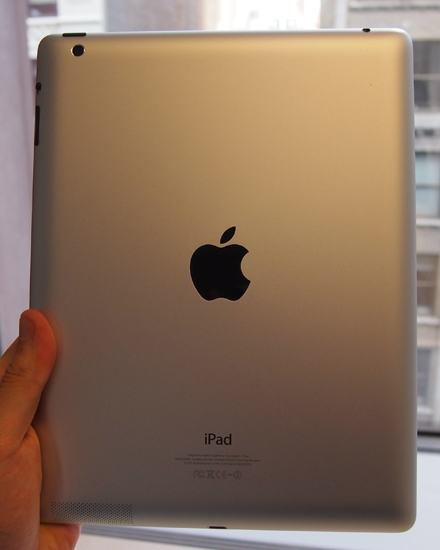 Thực tế kích thước của iPad 4  new iPad Retina