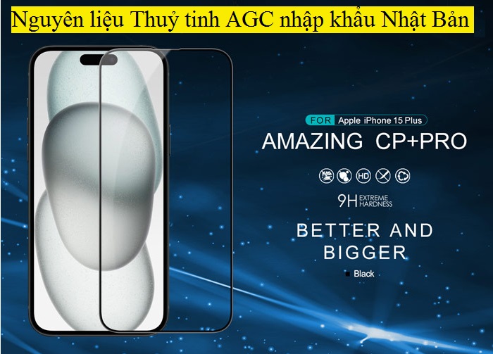 Kính cường lực iPhone 15 Nillkin CP+ Pro Full màn hình111