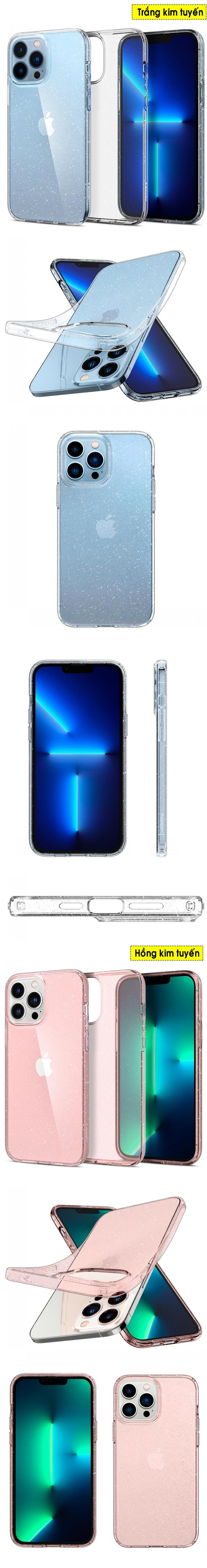 Ốp lưng iPhone 13 Pro max Spigen Liquid Crystal Glitter 4
