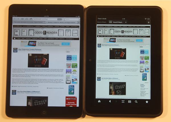 So sánh Kindle Fire HD và ipad mini - 2