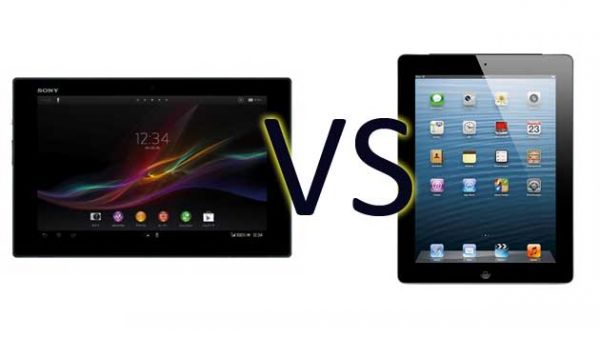 So sánh Ipad 4 và Sony Xperia Z Tablet - 1