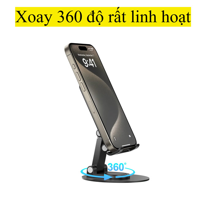 Giá đỡ điện thoại/iPad Wiwu ZM014 hợp kim nhôm - xoay 360 độ - gấp gọn