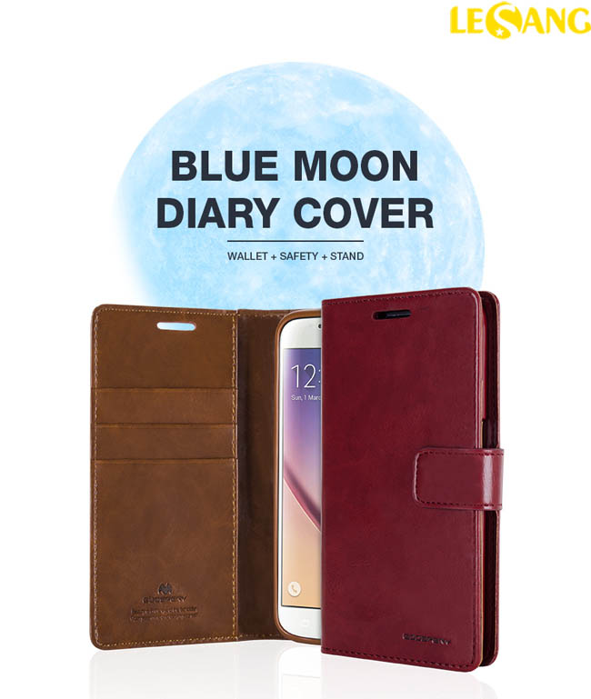 Bao da Galaxy A5 (2017) Mercury Blue Moon Diary 1