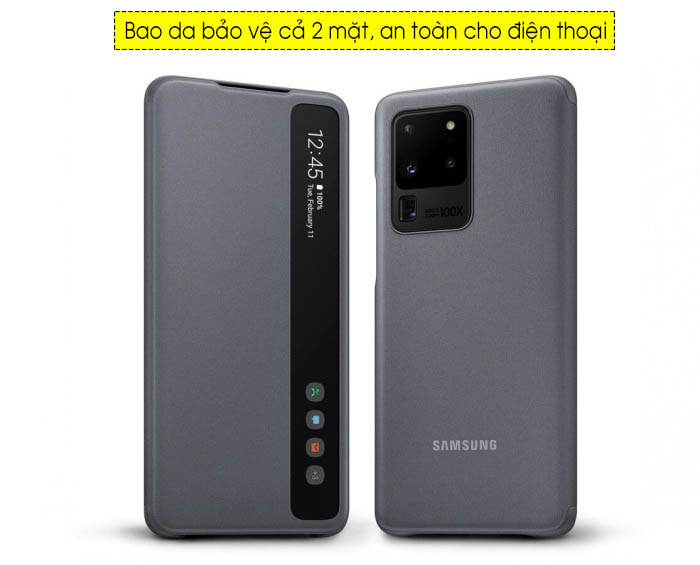 Bao da Clear View S20 Ultra Wallet Cover chính hãng Samsung (Full Box) 4
