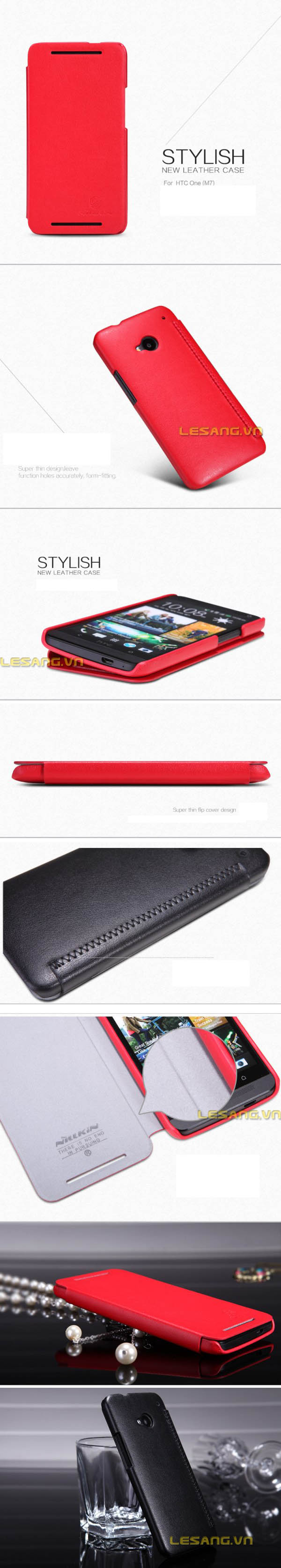 bao da htc one nillkin