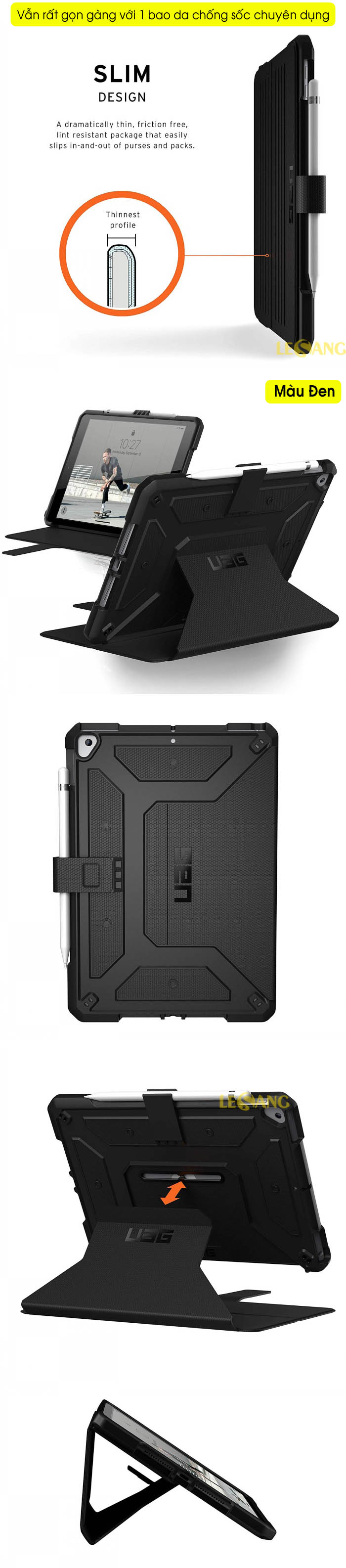 Bao da iPad 10.2 inch Gen 7 (2019) UAG Metropolis Case 5