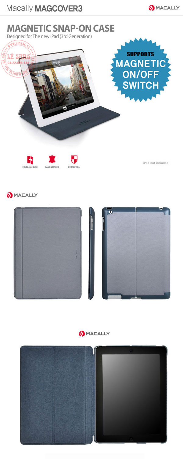 bao da ipad 3 macally1sd