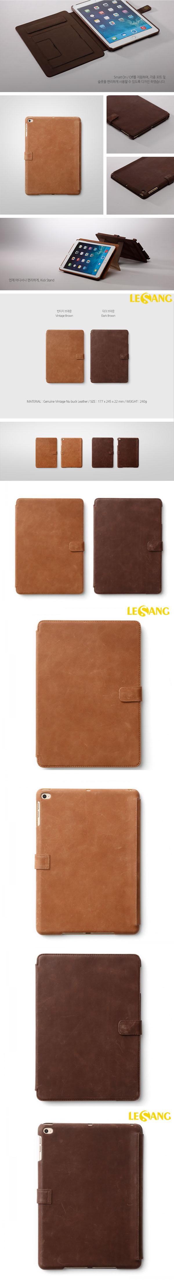 Bao da ipad Air 2 Zenus Vintage da lộn 32654