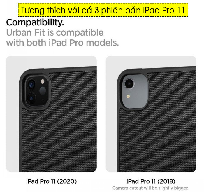 Bao da iPad Pro 11 (2021/2020/2018) Spigen Urban Fit 5