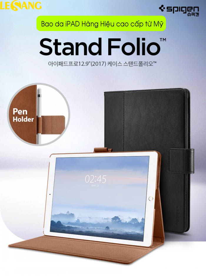 Bao da iPad Pro 12.9 Spigen Case Stand Folio 1