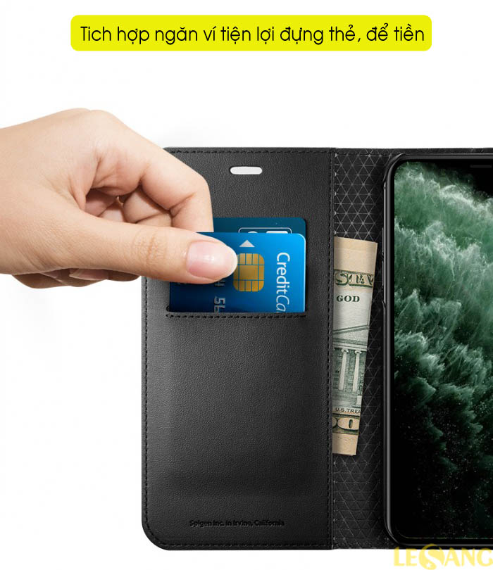 Bao da iPhone 11 Pro Spigen Wallet S 2