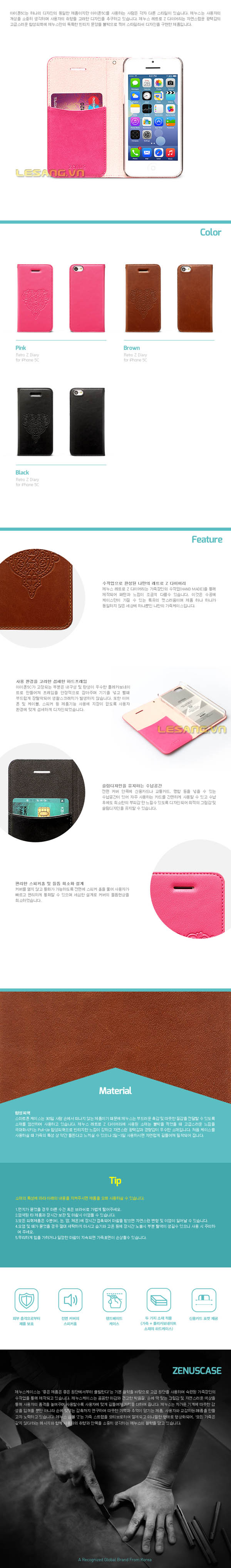 bao da iphone 5c cao cấp chính hãng