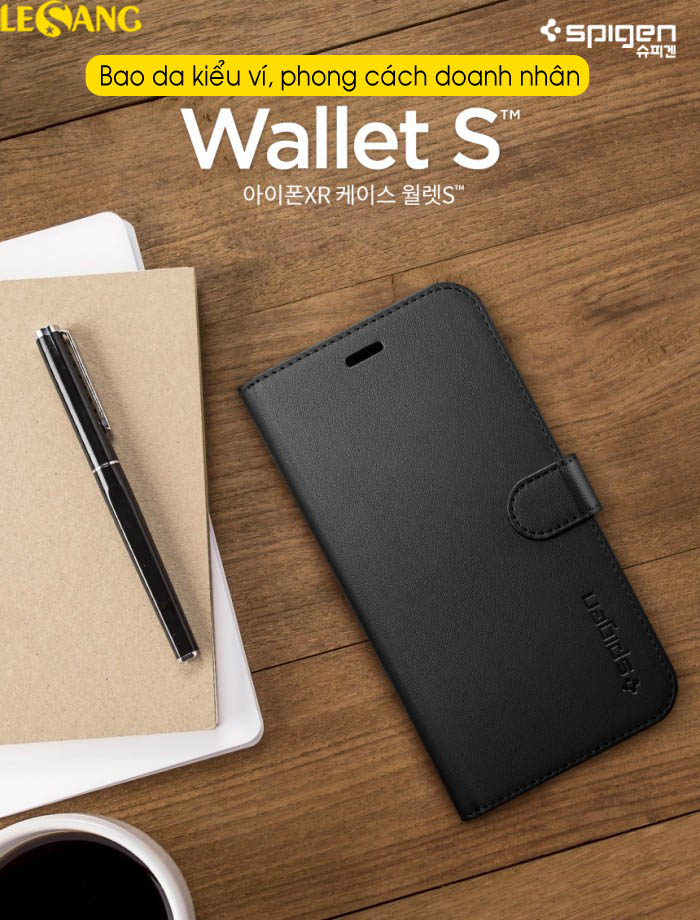 Bao da iPhone XR Spigen Wallet S 1