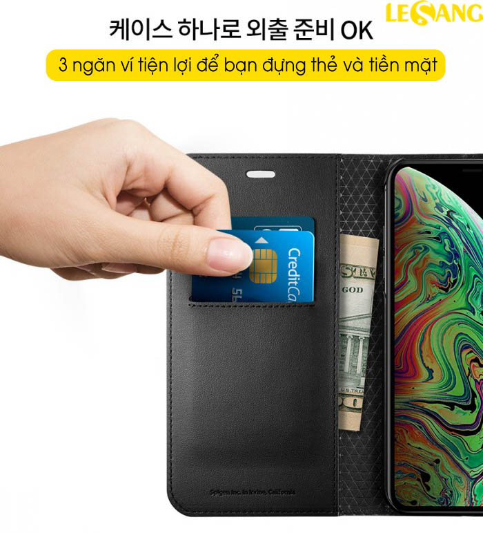 Bao da iPhone XR Spigen Wallet S 2