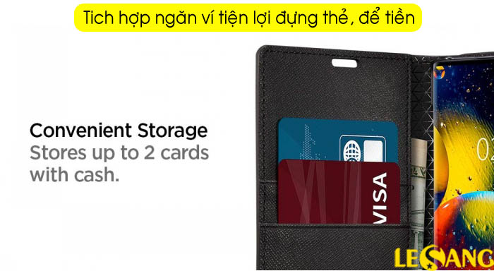 Bao da Samsung Galaxy Note 10 Spigen Wallet S 2