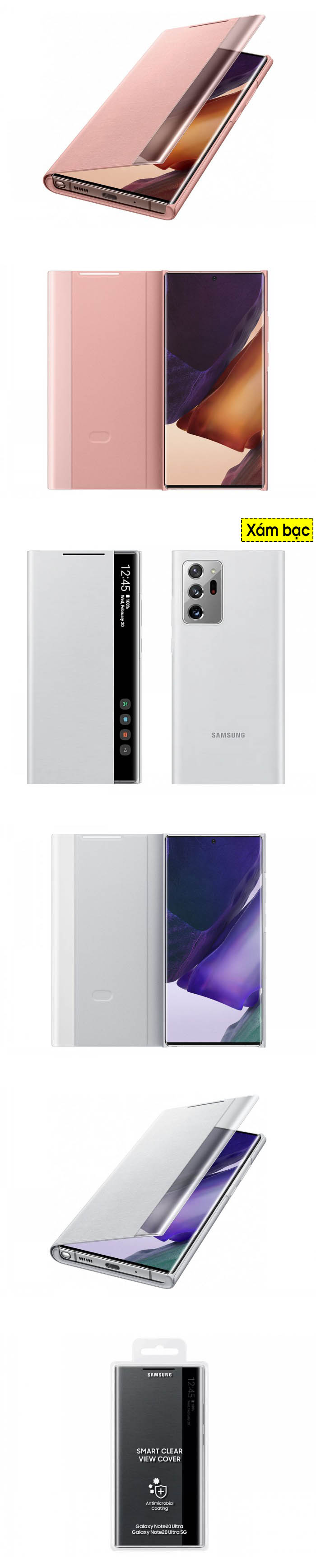 Bao da Clear View Note 20 Ultra Wallet Cover chính hãng Samsung (Full Box) 57