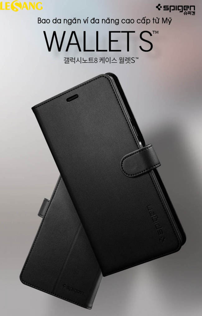 Bao da Galaxy Note 8 Spigen Wallet S 3