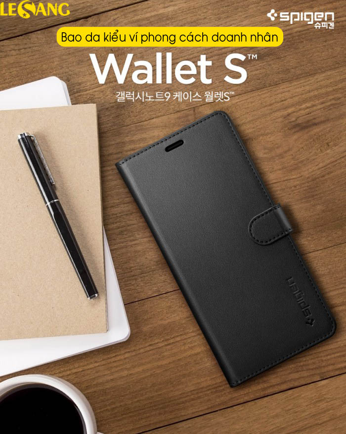 Bao da Samsung Galaxy Note 9 Spigen Wallet S 12