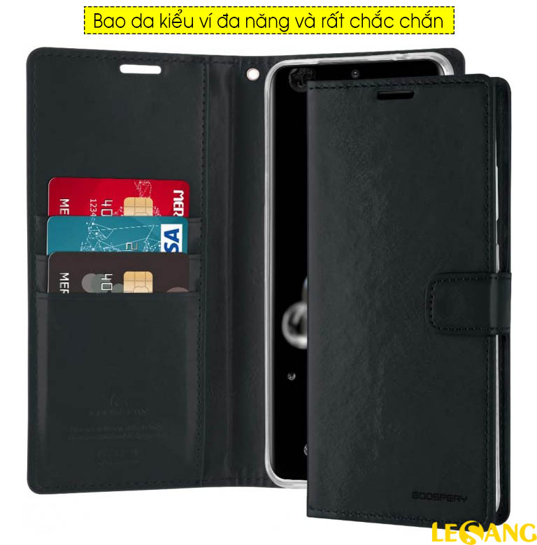 Bao da Samsung S20 Ultra Mercury Blue Moon Wallet Diary 1