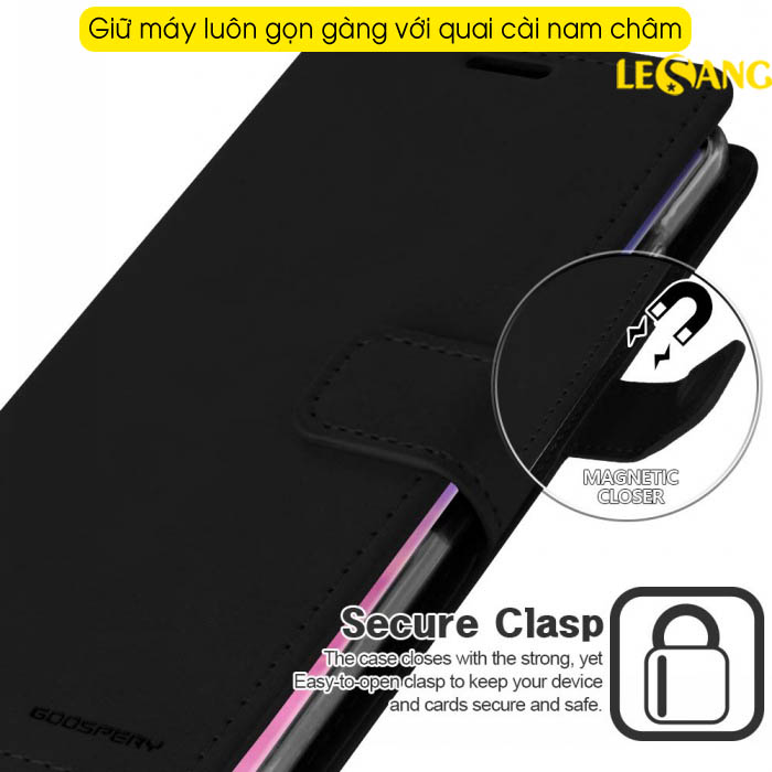 Bao da Samsung S10 Plus Mercury Blue Moon Wallet Diary 4