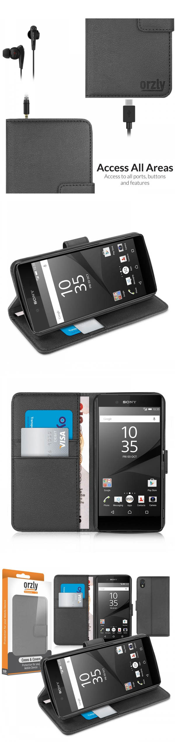 Bao da Sony Z5 Orzly Wallet Case 3