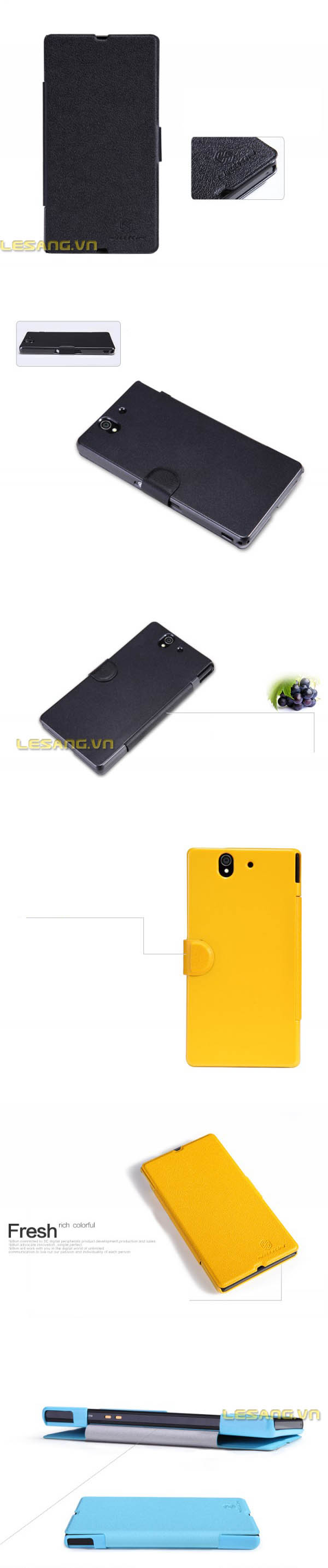 bao da sony xperia z nillkin