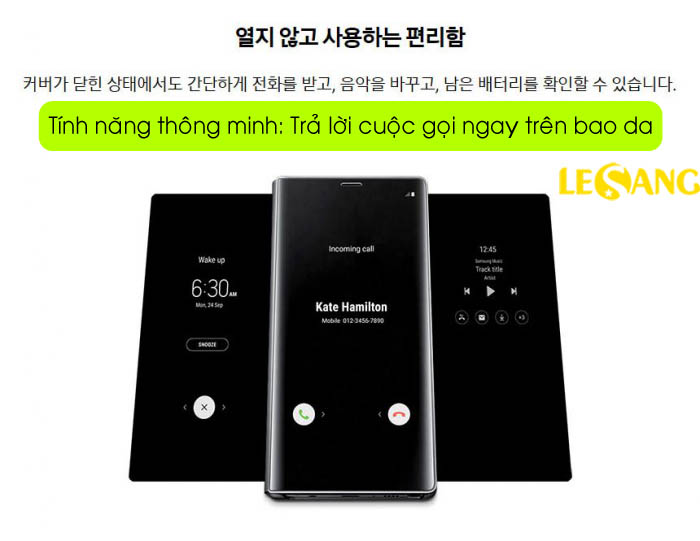 Bao da Clear View Note 9 Standing Cover chính hãng Samsung (Full Box) 3