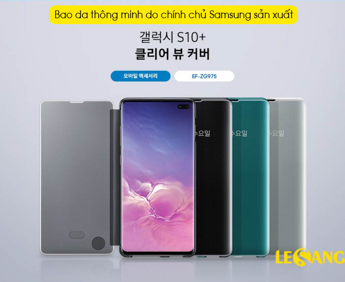 Bao da Clear View Samsung S10 Standing Cover chính hãng (Full Box) 1