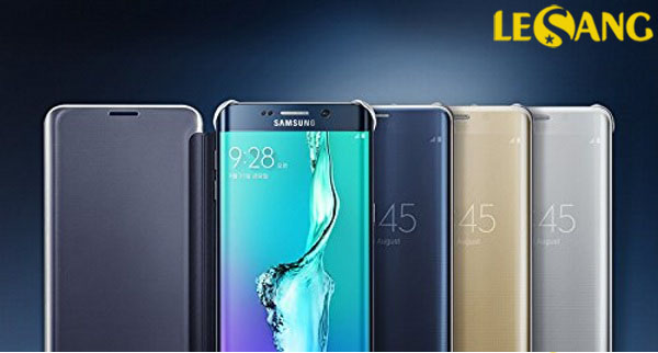 Bao da Galaxy S6 Edge Plus Clear View chính hãng Samsung 1