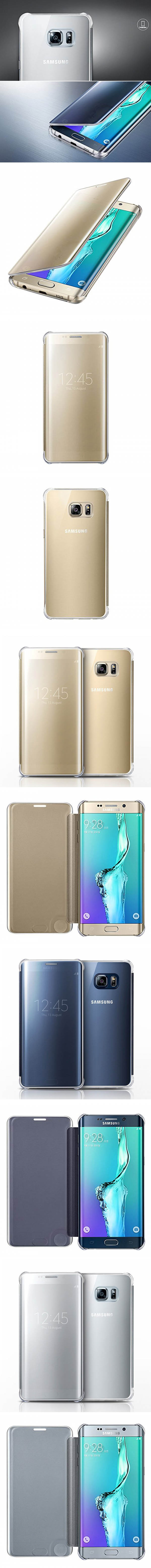 Bao da Galaxy S6 Edge Plus Clear View chính hãng Samsung 33