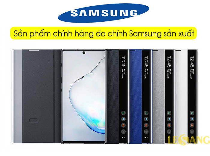 Bao da Clear View Note 10 Standing Cover chính hãng Samsung (Full Box) 1
