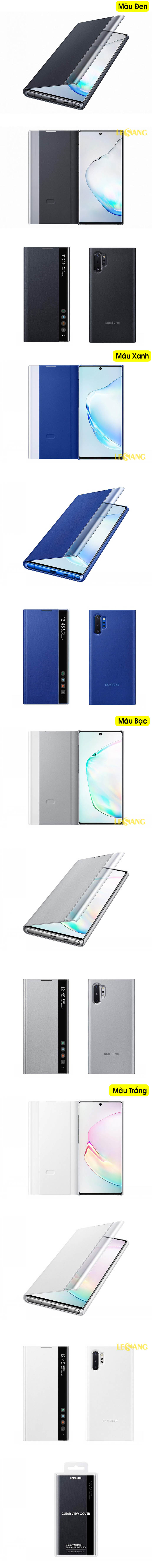 Bao da Clear View Note 10 Standing Cover chính hãng Samsung (Full Box) 6