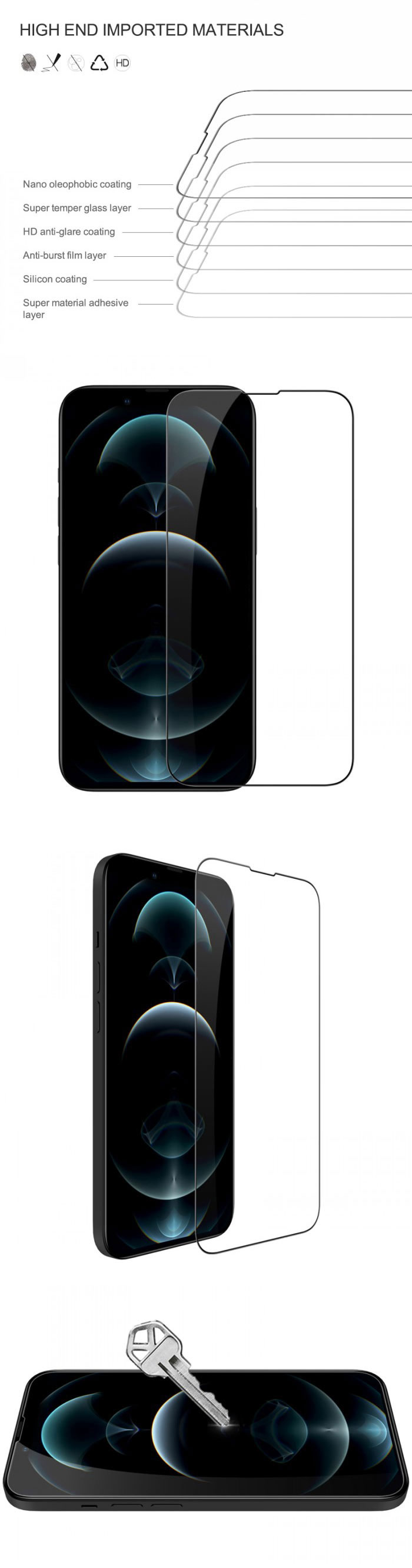 Kính cường lực iPhone 13 Pro Max Nillkin CP+ Pro Full màn hình 26