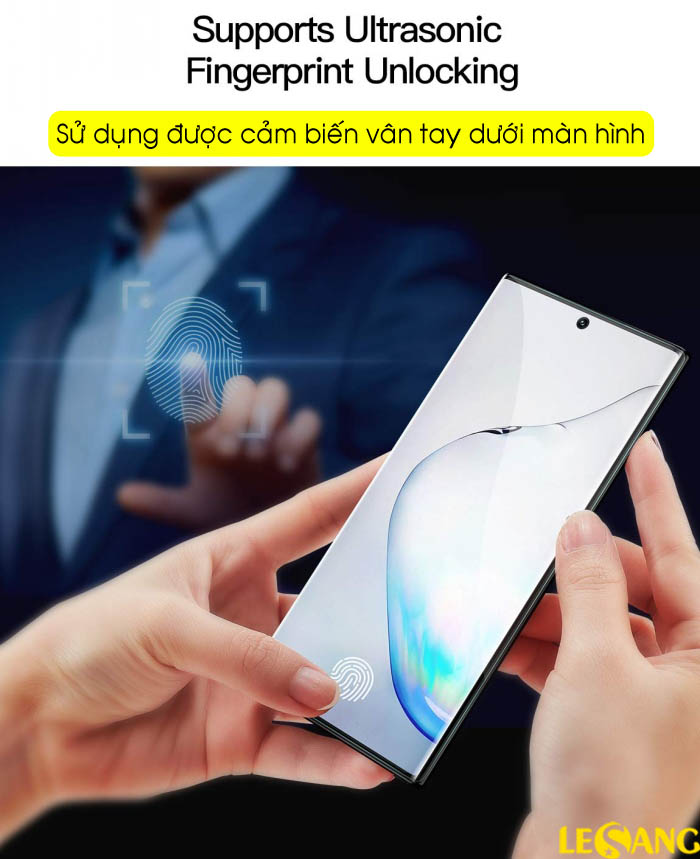 Miếng dán màn hình Samsung Note 10 Plus Vmax TPU Full màn hình 1