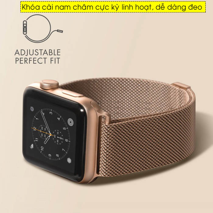 Dây Apple Watch Laut Steel Loop 42 / 44mm thép không rỉ - Hàng Đức 4