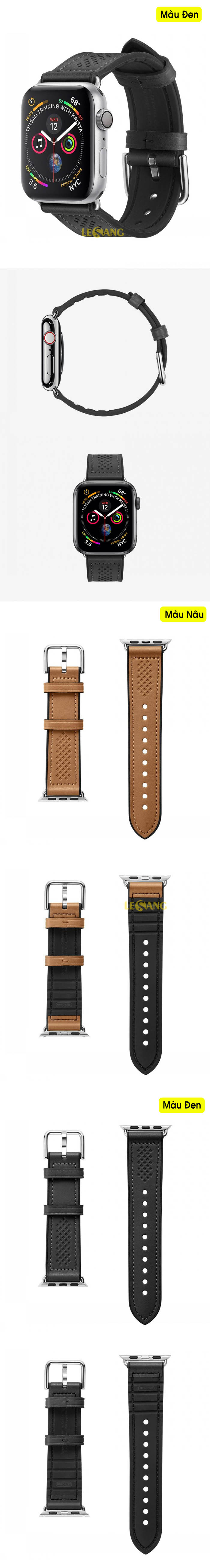 Dây đeo Apple Watch Sieris 4 / 5 (42 / 44mm) Spigen Watch Band Retro 6