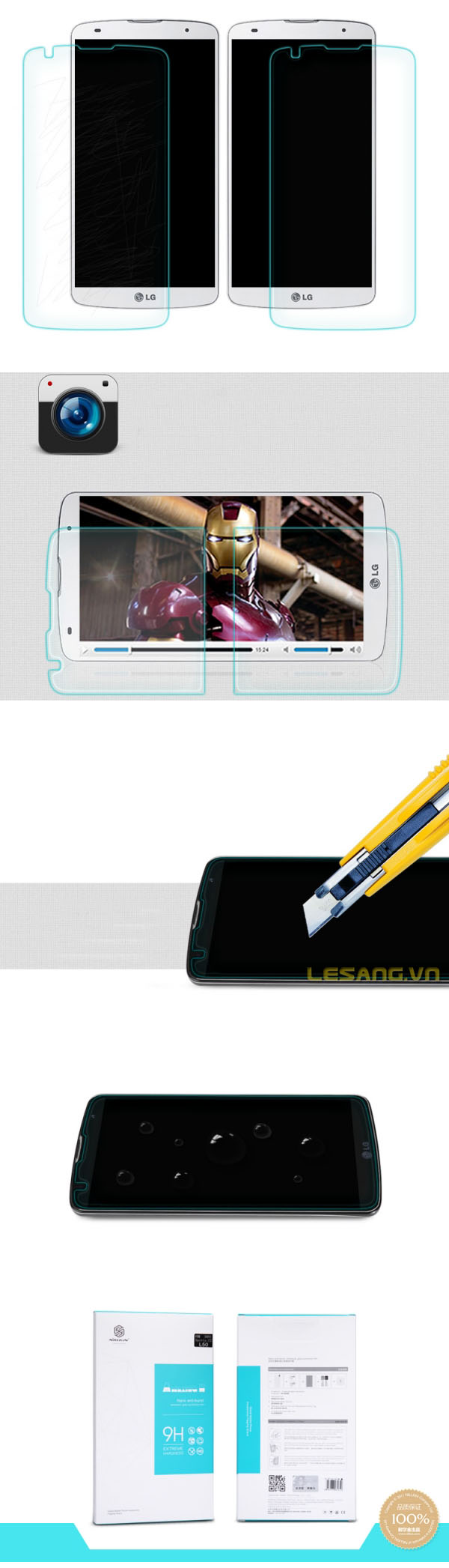 Dán kính cường lực LG G Pro 2 Nillkin Amazing 3
