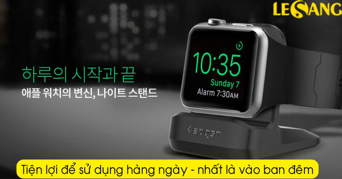 Giá đỡ Apple Watch Spigen S350 Night Stand 1