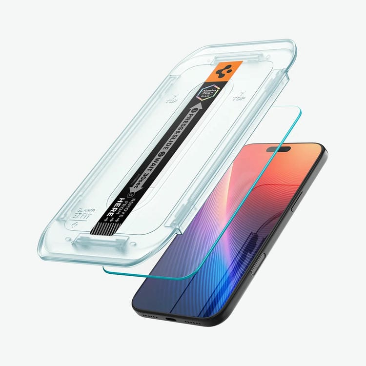Kính cường lực iPhone 17 Pro Max Spigen Glas.tR EZ FIT - Không có viền đen 11