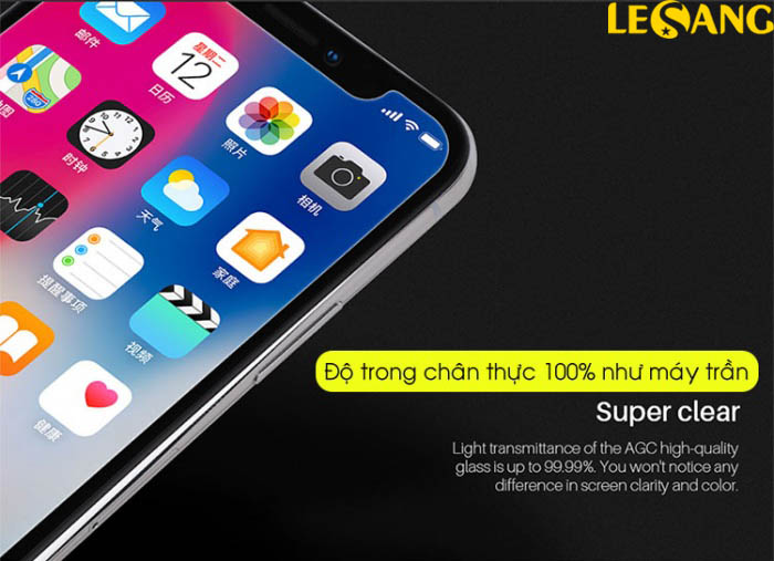 Dán kính cường lực iPhone X Nillkin T+ Pro mỏng nhất 0.15mm - 7