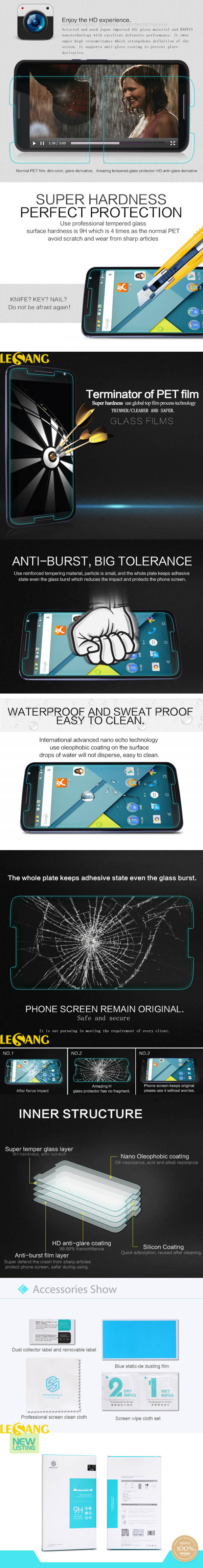 Kính cường lực Nexus 6 Nillkin Amazing 3265