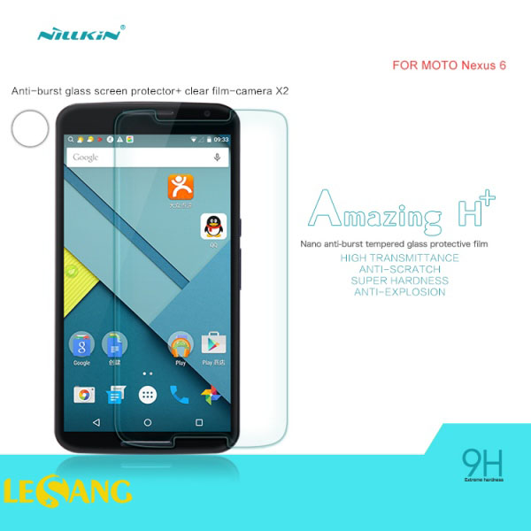 Kính cường lực Nexus 6 Nillkin 9H+ 1