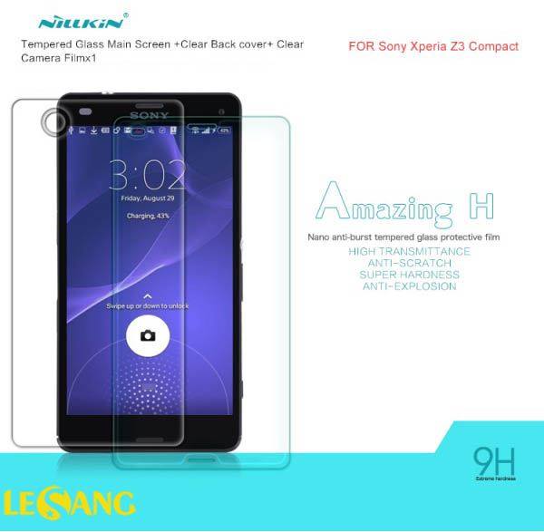 Kính cường lực Sony Z3 Mini Nillkin Amazing 1