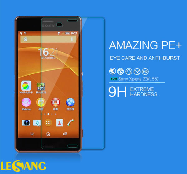 Kính cường lực Sony Z3 Nillkin PE+ 1