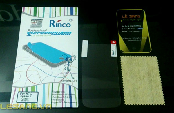 Miếng dán màn hình HTC Desire X, V rinco