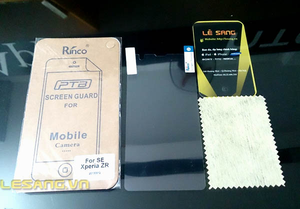 Miếng dán màn hình Xperia Z ZR rinco