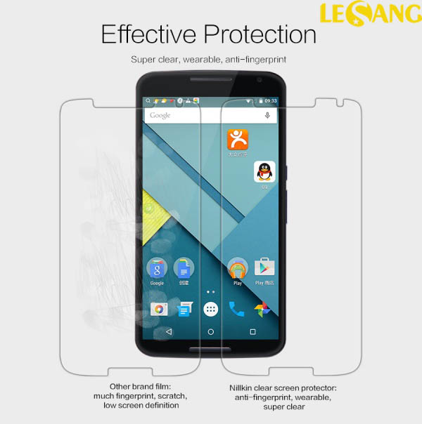 Miếng dán màn hình Nexus 6 Vmax 2