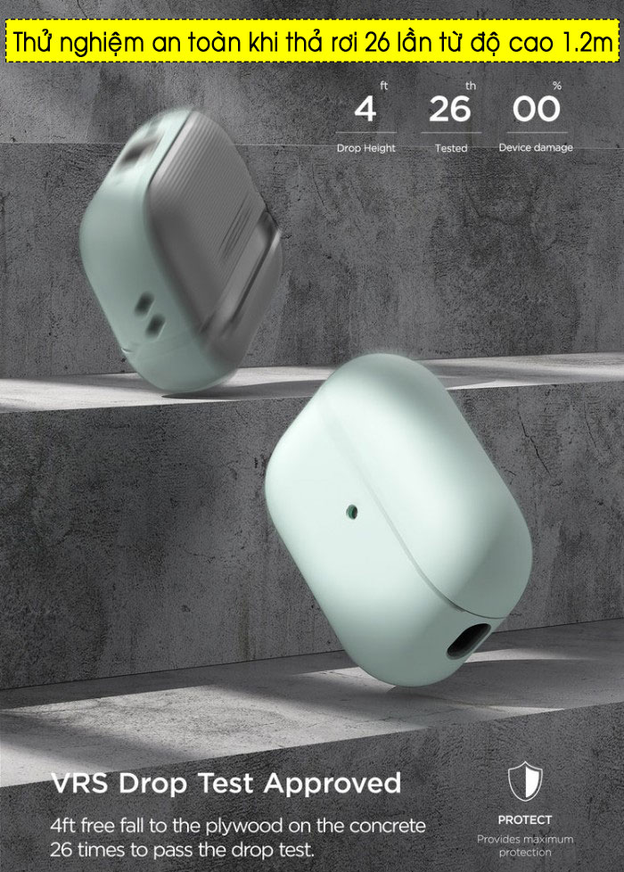 Vỏ ốp Airpods Pro 2 VRS Design Modern Hybrid 2 lớp chống sốc 2