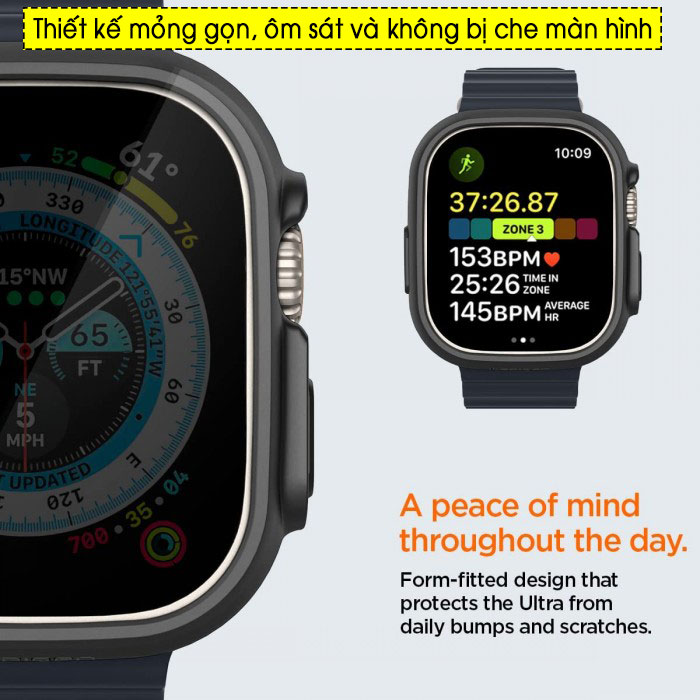 Ốp Apple Watch Ultra - 49mm Spigen Thin Fit Air ốp lưng gọn nhẹ nhất 1